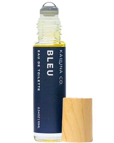Kailuna Co. Bleu Men's Essential Oil Perfume Roll On, 0.34 fl oz