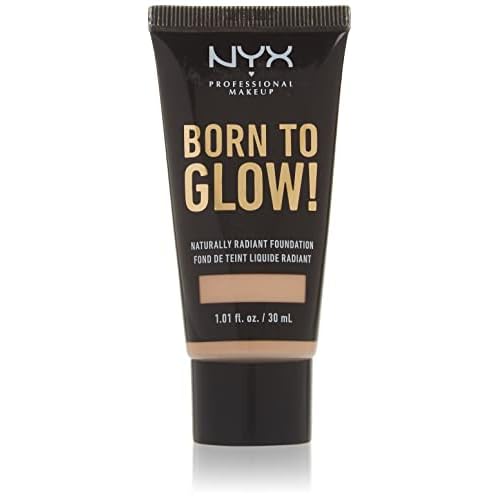 NYX PROFESSIONAL MAKEUP Born To Glow Naturally Radiant Foundation, Medium Coverage - Porcelain