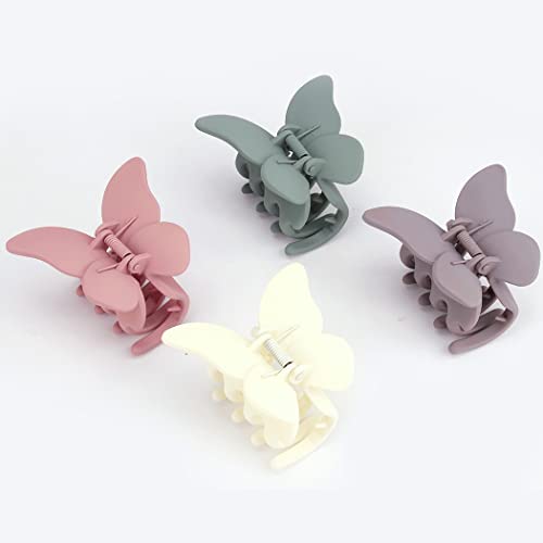Canitor Butterfly Hair Clips Butterfly Claw Clips 2.7" Hair Clips for Women Hair Clips for Thick Thin Hair Matte Medium Butterfly Clips Girls Cute Hair Clips Butterfly Hair Accessories