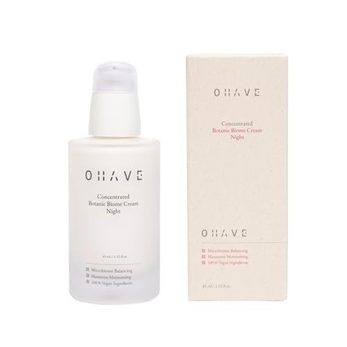 Night Cream ? Vegan Formula, Natural Ingredients, Skin Hydration & Firmness Care, Cruelty-Free, Dermatologist Tested - 45ml