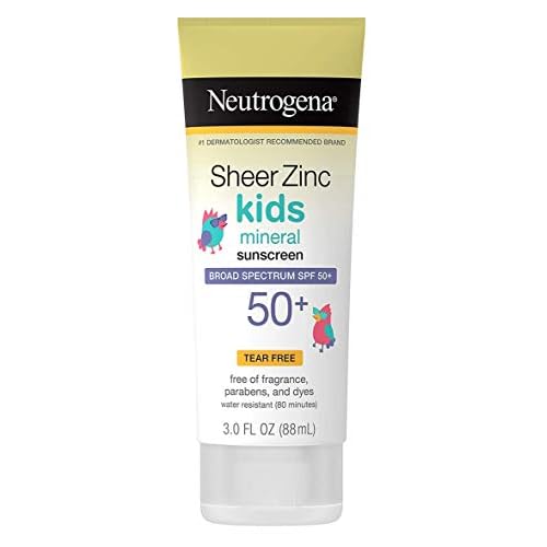 Neutrogena Sheer Zinc Spf#50+ Lotion Kids 3 Ounce (88ml) (Pack of 2)