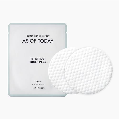 AS OF TODAY R-Peptide Toner Pads (60 Pads) | Exfoliating Face Pad with Peptides & Niacinamide | Pore Minimizing Toner for Acne-Prone & Oily Skin | Hydrating Korean Skincare | Clean Beauty