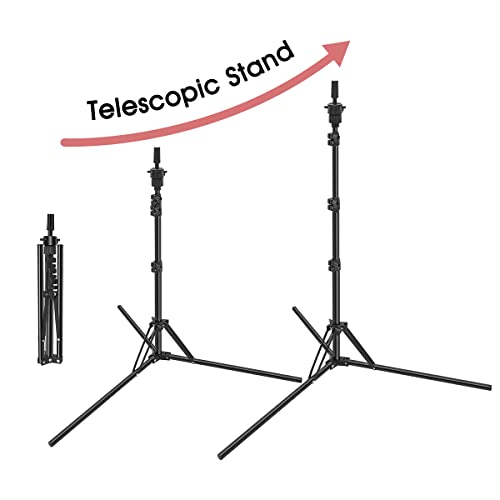 Foldable Wig Stand Tripod with Adjustable Height & Accessories