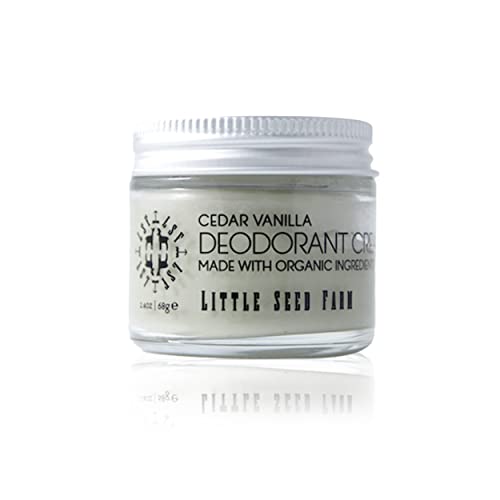 Little Seed Farm Cedar Vanilla Natural Deodorant Cream - 2.4 oz, Aluminum & Baking Soda Free