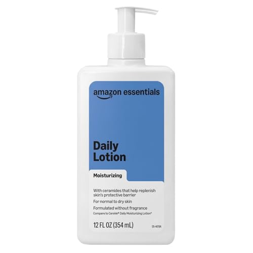Amazon Essentials Daily Moisturizing Lotion with Ceramides, 12 oz