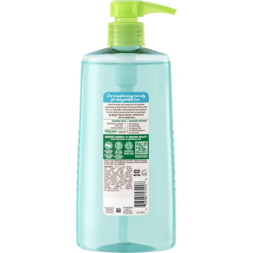 Garnier Whole Blends Coconut Water & Aloe Vera Refreshing Shampoo for Normal Hair, 26.6 Fl Oz, 1 Count (Packaging May Vary) (Pack of 2)
