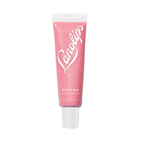 Lanolips Tinted Balm, Rose - Moisturizing Lip Tint with Lanolin and Gloss for Shiny, Hydrated Lips - Hydrating Lip Balm for Dry Lips (12.5g / 0.44oz)