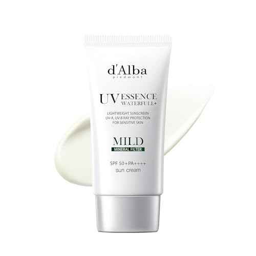 d'alba [ORIGINAL] MILD MINERAL SUNSCREEN SPF50+PA+++ Vegan, Chemical-Free for super sensitive and post-procedure skin, Non-Greasy, UVA/UVB protection (Pink, 50, Sun Protection Factor (SPF)) (Mild)