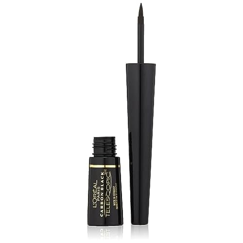 L'Oreal Paris Telescopic Precision Liquid Eyeliner, Carbon Black, 0.08 Oz