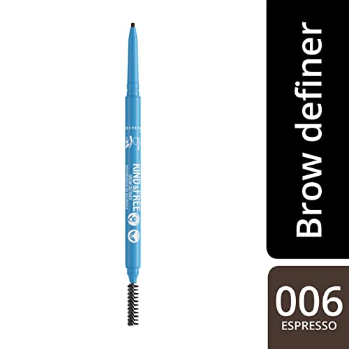 Rimmel Kind & Free Brow Definer, 006 Espresso (Pack of 2)