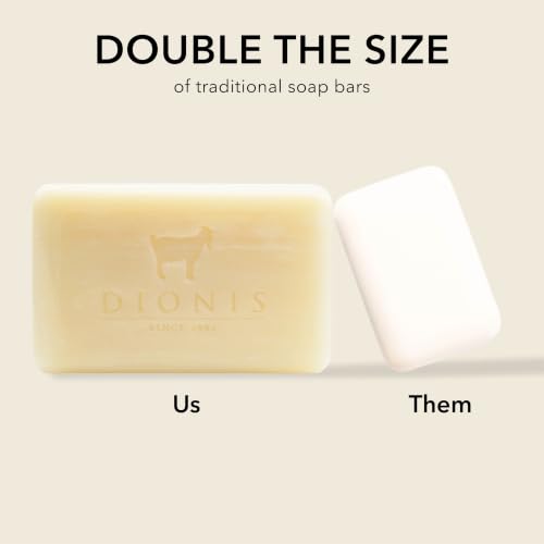 Dionis Goat Milk Bar Soap - Moisturizing Soap for Sensitive Skin, 6 oz