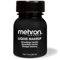 Mehron Liquid Makeup 1oz Black | Face & Body Paint