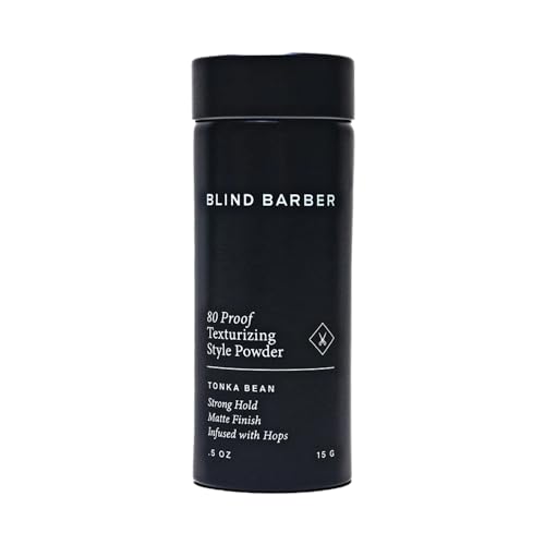 Blind Barber 80 Proof Texturizing Powder - Hair Styling Texture Powder for Men - Builds Weightless Volume - Matte Finish - Medium-to-Strong Hold Hair Products (0.5 oz)