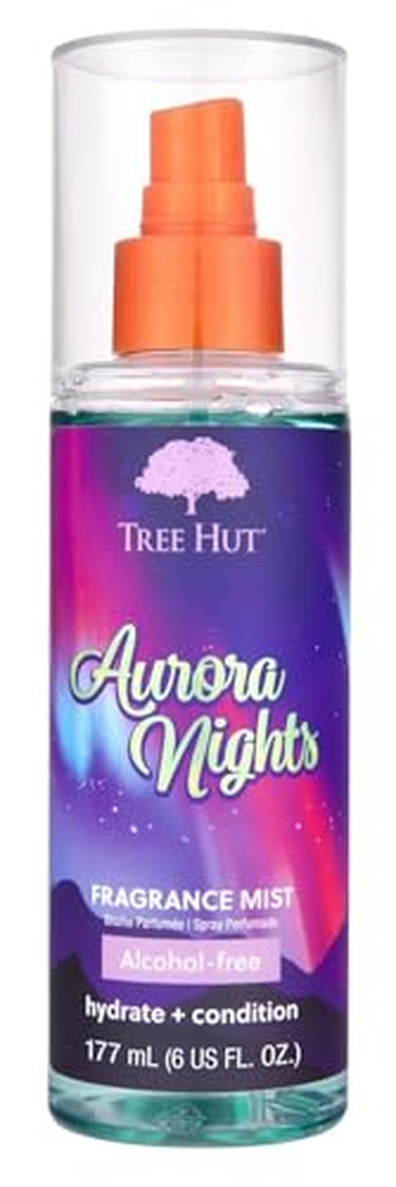 Tree Hut Aurora Nights Fragrance Mist - Hydrating, Alcohol-Free Body Mist, 6 fl oz