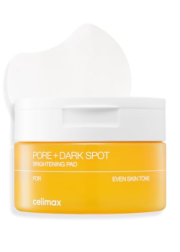 celimax Ji.Woo.Gae Pore+Dark Spot Brightening Pad | Exfoliating Peeling Pads for Enlarged Pores, with Hyaluronic Acid, Pore Minimizer, Non-Irritating, Hydrating, For Sensitive Skin (40 pads)