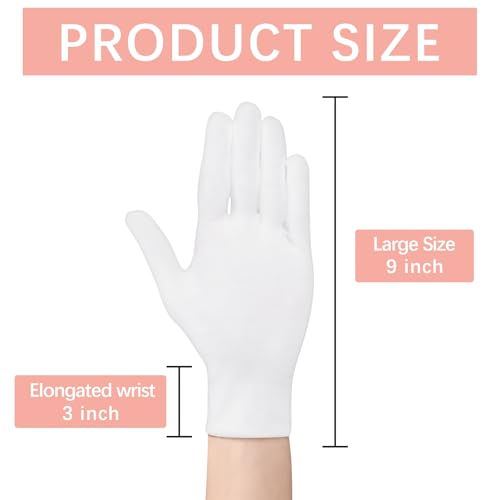 84 Pairs Cotton Gloves for Dry Hands Moisturizing & Spa Use