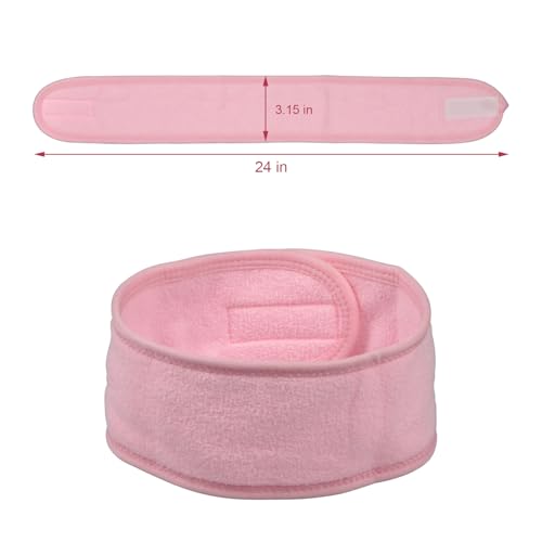 Adjustable Non-Slip Spa Headbands 2 Pack for Face Washing & Skincare