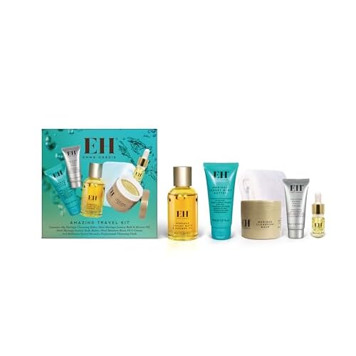 Emma Hardie 5pcs Amazing Travel Kit: 30ml Moringa Cleansing Balm, 50ml Moringa Luxury Bath & Shower oil, 50ml Moringa Luxury Body Butter, 20ml Moisture Boost Vit C Cream, 5ml Brilliance Facial Oil