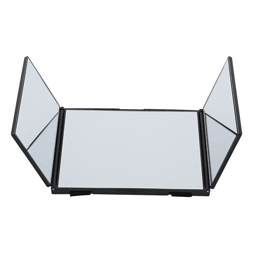 Car Sun Visor Makeup Mirror - Foldable 3-Way Design