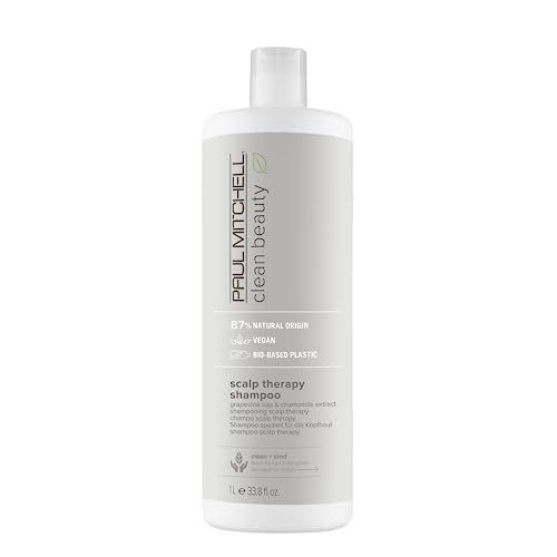 Paul Mitchell Clean Beauty Scalp Therapy Shampoo, Gently Cleanses + Refreshes All Hair Types, Especially Dry, Oily + Sensitive Scalps
