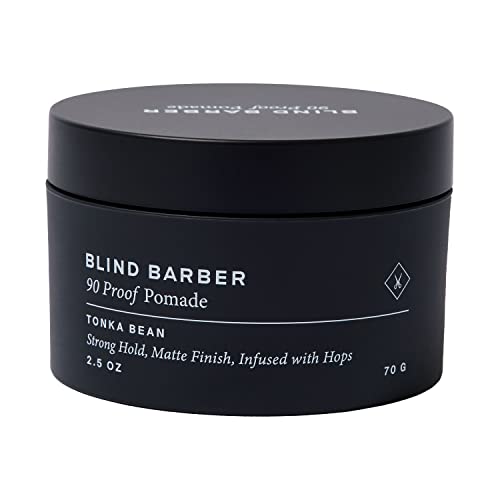 Blind Barber 90 Proof Matte Pomade - Strong Hold, Water-Based, 2.5 Oz