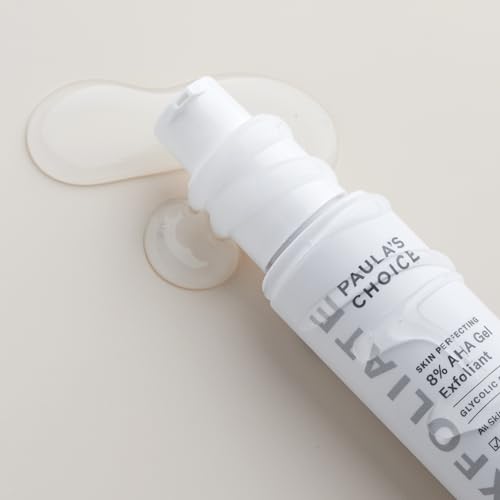 Paula's Choice SKIN PERFECTING 8% AHA Exfoliant, Gel Exfoliant with Glycolic Acid Chamomile & Green Tea, Leave On Gentle Face Exfoliator for All Skin Types, Fragrance- Free