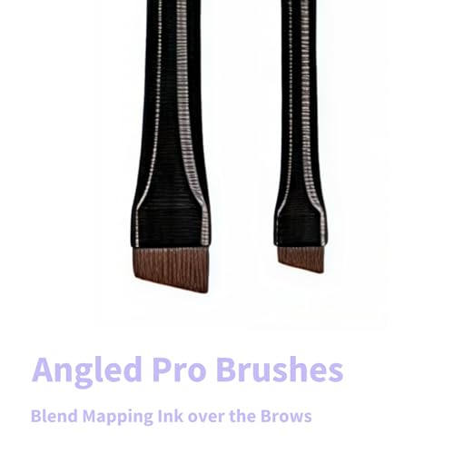 Ink Permanent Brow Mapping Kit with Ink Roller & Ruler