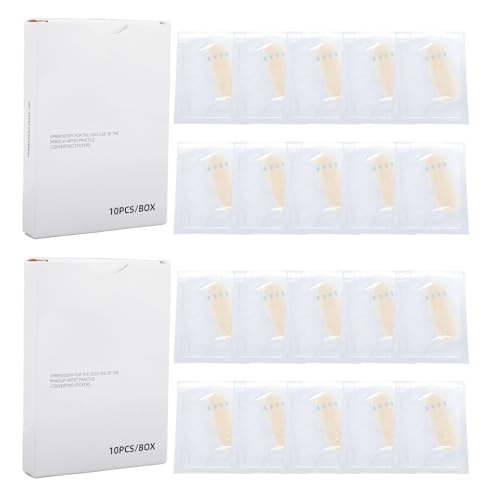 20pcs Silicone Eyebrow Stickers for Salon Practice & Brow Training