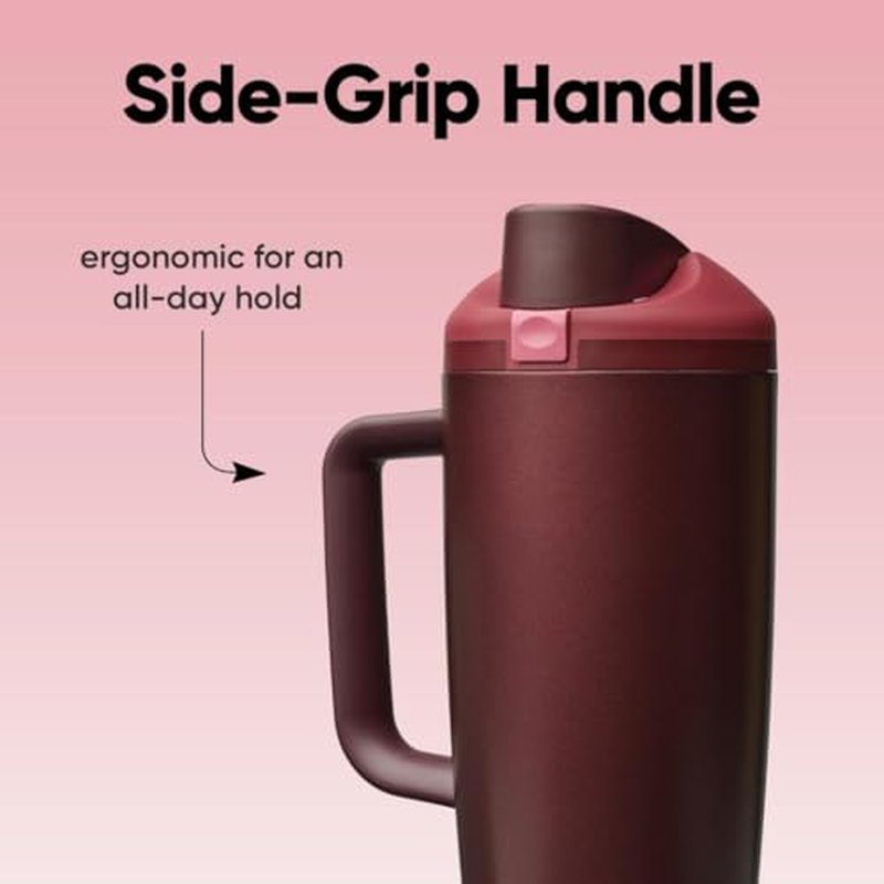 Owala FreeSip 40oz Insulated Stainless Steel Water Bottle - Black Cherry