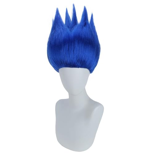 BERON Flame Dark Blue Short Straight Wig 12 Inch