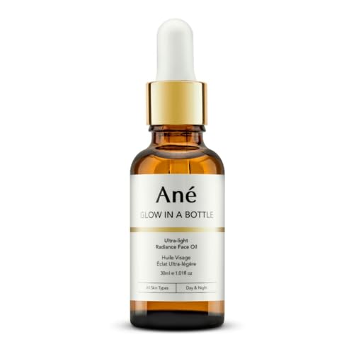 An? Glow in a Bottle Anti-Ageing Vegan Facial Oil for All Skin Types - 100% Natural Plant Oils including Argan, Grapeseed and Squalane