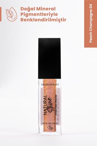 Bade Natural Moisturizing Lip Gloss Peach Champagne 04