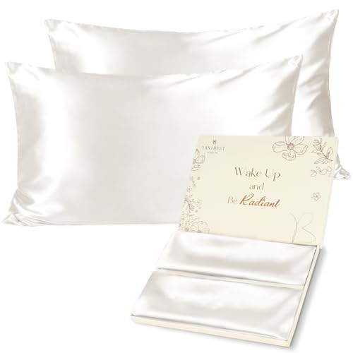 Yanibest Satin Pillowcases 2-Pack for Hair & Skin Protection with Zipper