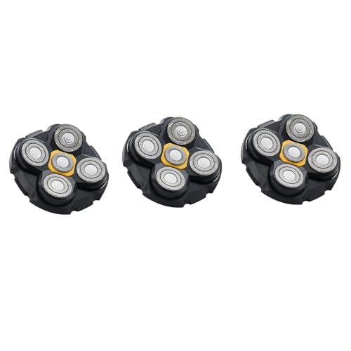 Silver 3-Pack MicroTouch Shaver Replacement Blades Stainless Steel Compatible