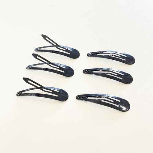 120PCS Black snap hair clips,2 inch hair barrettes for toddler girls,no-slip metal snap hair clips for women¡£