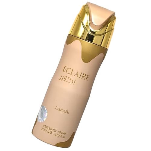 Lattafa Eclaire Deodorant Spray for Women 6.67 Fl Oz - Gourmand Floral Scent