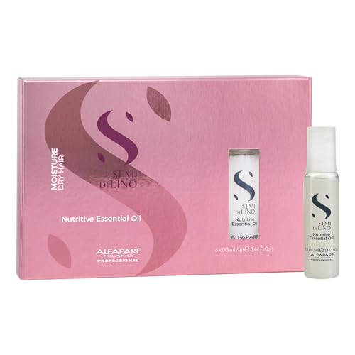 ALFAPARF MILANO Alfaparf Milano Semi Di Lino Hair Oil For And Includes 6 Vials Professional Salon Quality 2 64 Fl Oz