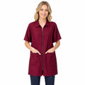 TOPTIE Nylon Salon Barber Smock with Zip Closure