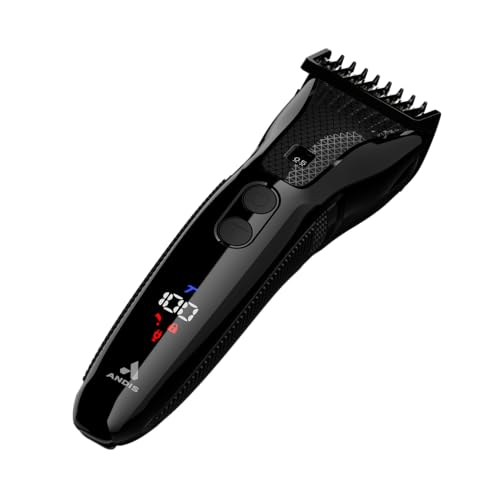 Andis Explorer Waterproof Beard & Body Trimmer: Precision Cutting, Advanced Features, and Long-Lasting Power, Lithium Ion Battery, 4 Function Display, Ceramic Cutter, Turbo Mode, Black, 562066