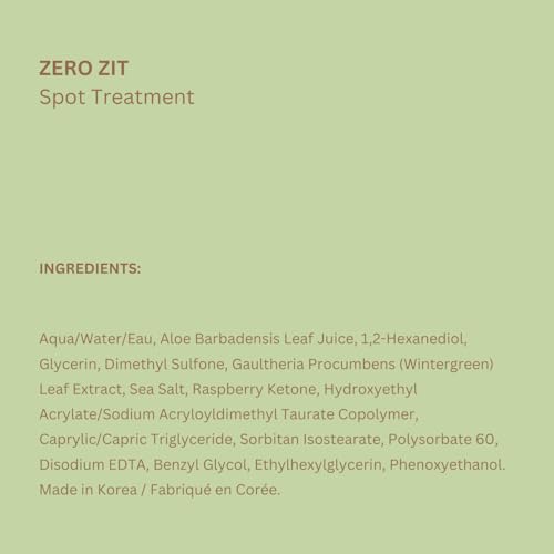 Pixi Beauty Zero Zit 10ml | Targeted Blemish Treatment | Minimize Future Breakouts with Natural Salicylic Acid | 0.33 Fl Oz