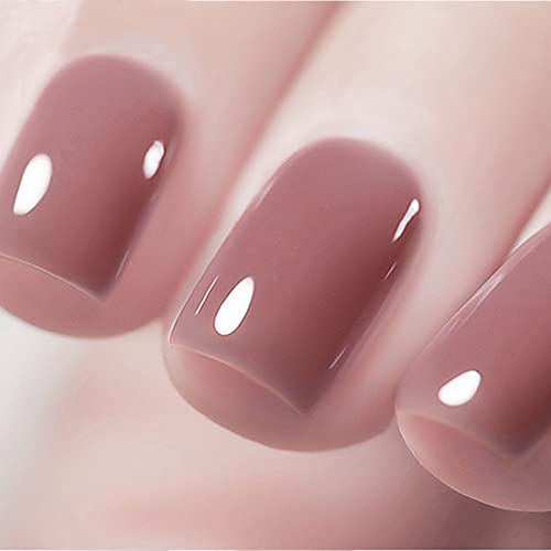 Vishine Transparent Jelly Gel Nail Polish Set Pink Nude Milky White Skin Colors Soak Off UV LED Gel Nail Polish Sheer Gel Nail Varnish UV Gel Varnish Nail Art 8ml