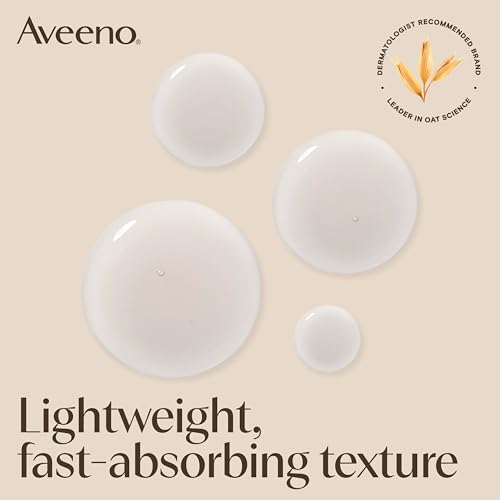 Aveeno Calm + Restore Triple Oat Hydrating Face Serum for Sensitive Skin, Gentle Lightweight Facial Serum Instantly Smooths Skin, Non-Comedogenic, Hypoallergenic & Fragrance-Free, 1 fl. oz