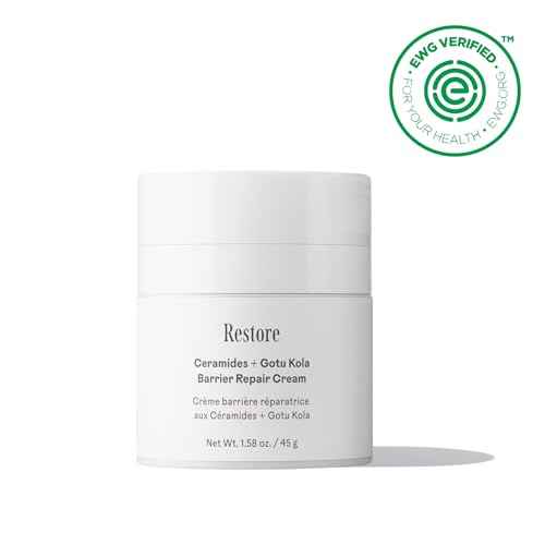 Three Ships - Restore Ceramides + Gotu Kola Barrier Repair Cream | Moisturize, Comfort, Soothe Skin | Cruelty-Free, Vegan, Paraben-Free, Sensitive Skin Safe (1.58 oz | 45 g)