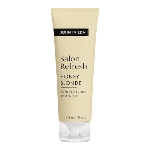 John Frieda Salon Blonde Honey Tone Perfecting Treatment with Protein-Peptide Complex, Hair Toner, Toner for Blonde Hair 4 fl oz