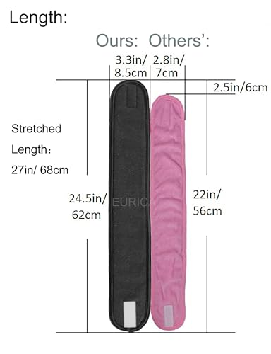 EUICAE Non-Slip Washable Hair Headbands 6-Pack for Face & Hair Styling