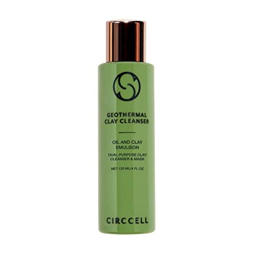 CIRCCELL Geothermal Clay Cleanser ? Hydrating Facial Cleanser - Arctic Clay and Essential Oils Deep Clean & Detox Skin ? Hydrating Clay Face Wash or Mask for All Skin Types