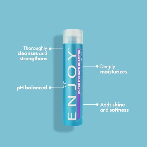 ENJOY Hair Care Super Hydrate Shampoo, Shampoo For Color Treated Hair, Shampoo for Men and Women, Curly Hair Shampoo - 33.8 Fl Oz
