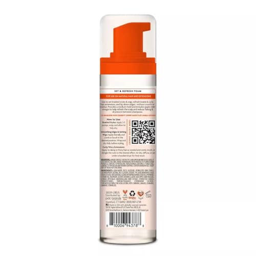 Cantu Set & Refresh Foam for Braids, Wigs & Locs, 8 oz
