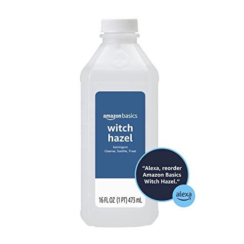 Amazon Basics Witch Hazel USP Astringent Unscented 16 Fl Oz - Oil Control & Skin Relief