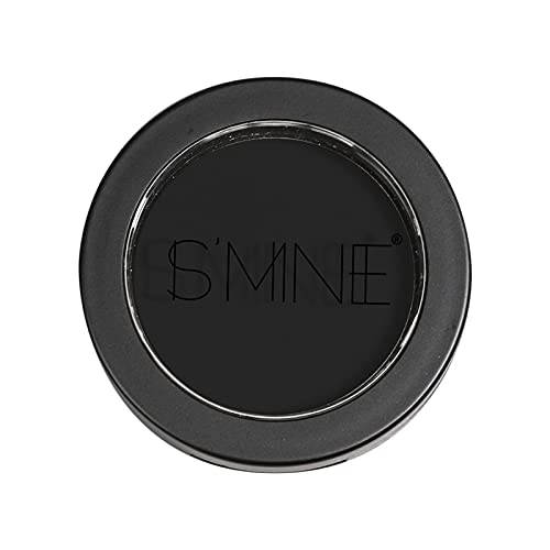 Black Matte Eyeshadow Powder - Long-Lasting Pressed Shadow